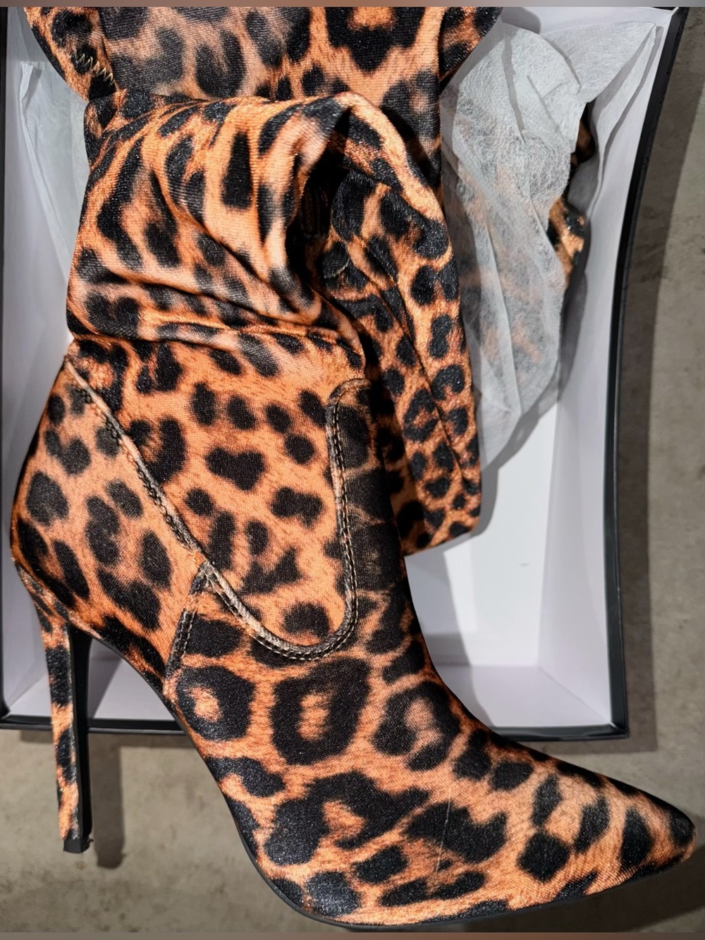 Azalea Wang Carey Leopard Boots